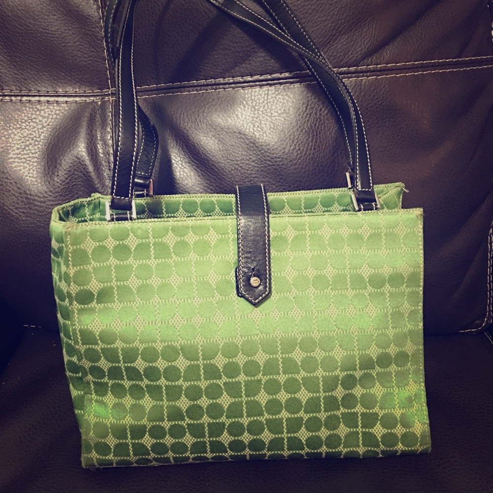 Green Kate Spade shoulder bag